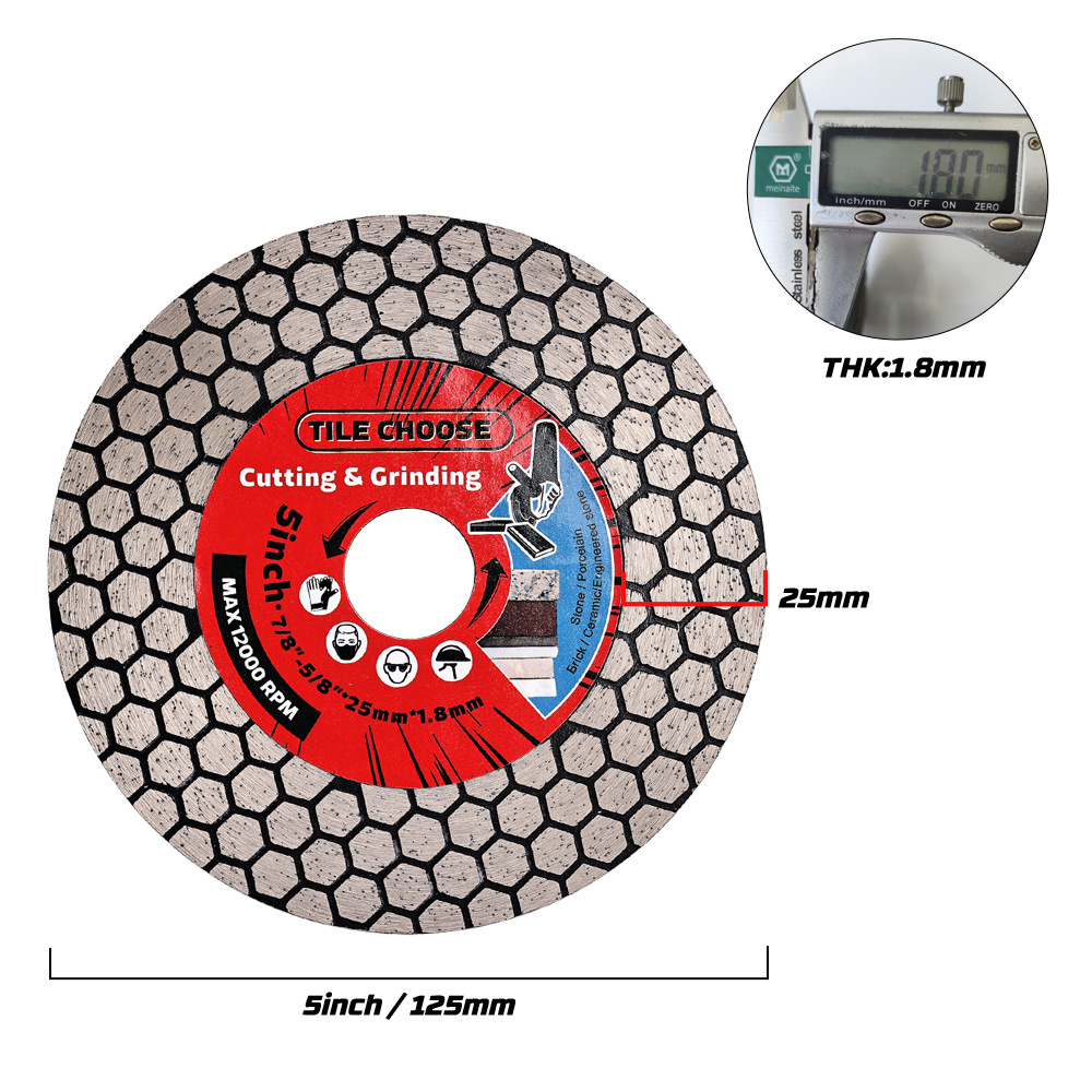 115/125mm Diamond Saw Blade Ceramic Tile Special Grinding Cutting Blade Tile Cutting Blade