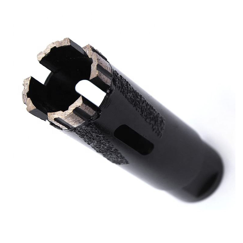 5/8-11 1-3/8 1-1/4" 1-5/8-Inch Dry Diamond core drill bit with turbo segment vacuum brazed protection tooth