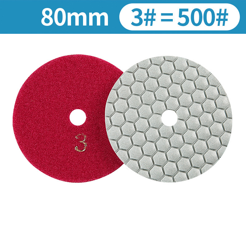 80mmDry Diamond Polishing Pads -dry polishing pads for marble and granite diamond