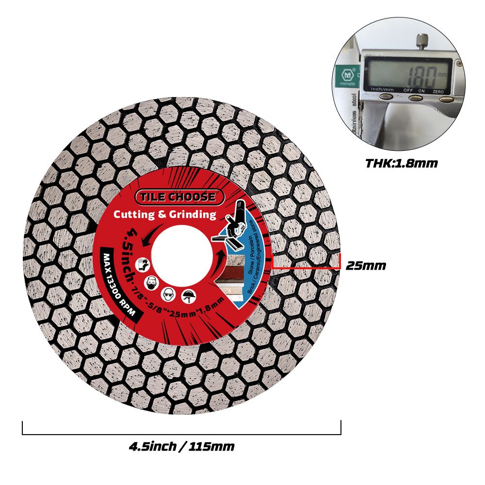 115/125mm Diamond Saw Blade Ceramic Tile Special Grinding Cutting Blade Tile Cutting Blade