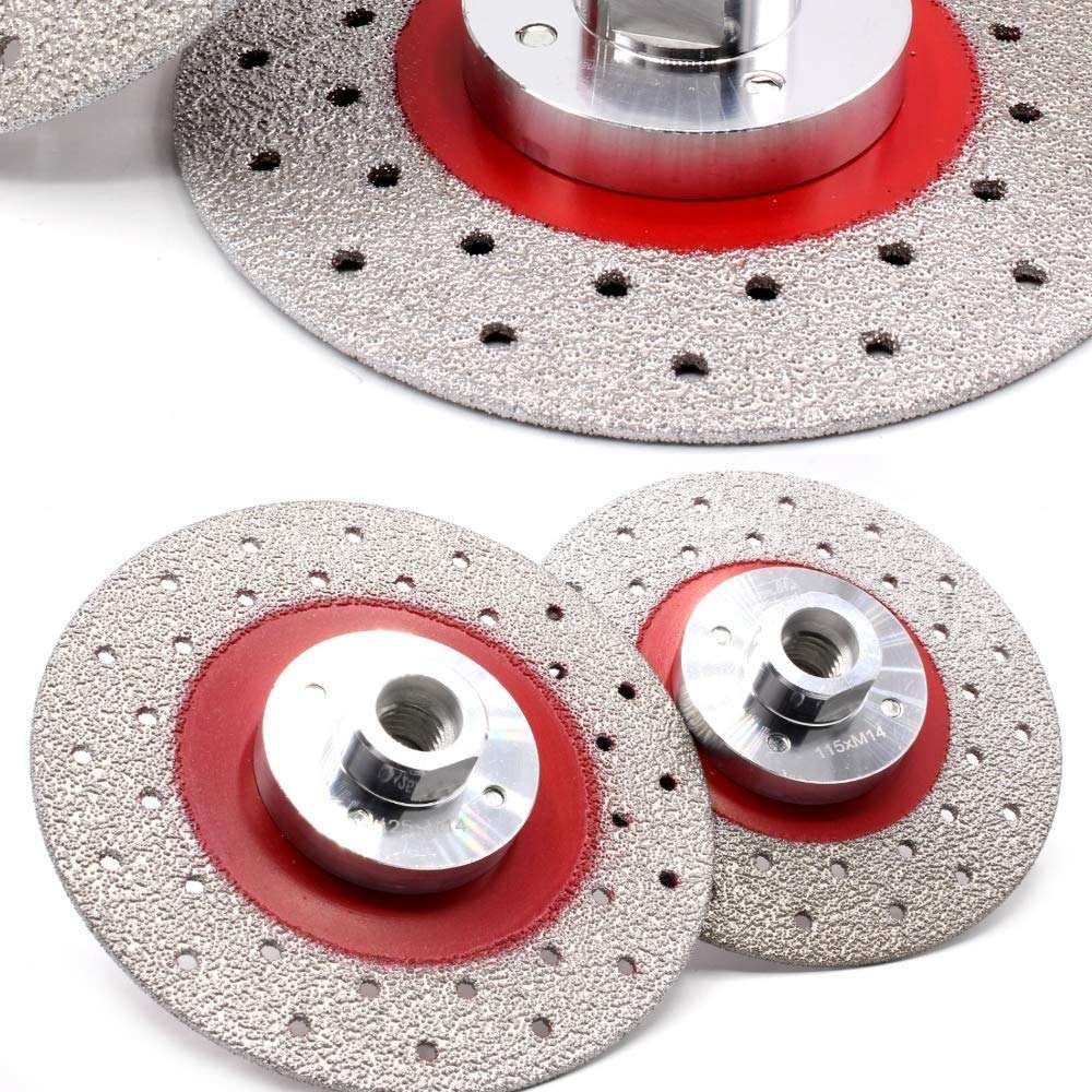 Double Sided Vacuum Brazed Diamond Cutting & Grinding Disc With M14 Thread For Cutting Stone/granite/marble/concrete