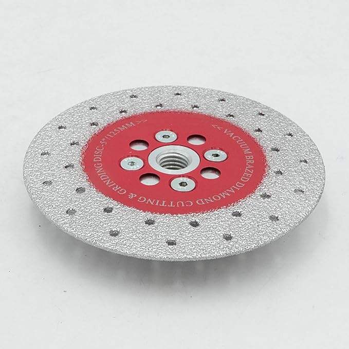 Double Sided Vacuum Brazed Diamond Cutting & Grinding Disc With M14 Thread For Cutting Stone/granite/marble/concrete