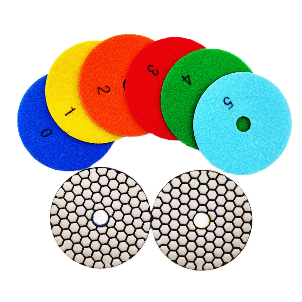 4 Inch Dry Diamond Polishing Pads -dry polishing pads for marble and granite diamond marble polisher pads