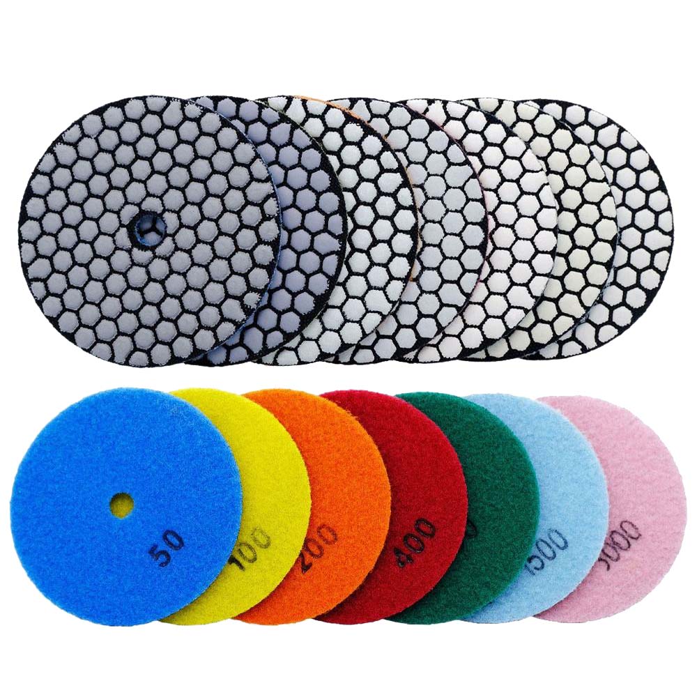 4 Inch Dry Diamond Polishing Pads -dry polishing pads for marble and granite diamond marble polisher pads