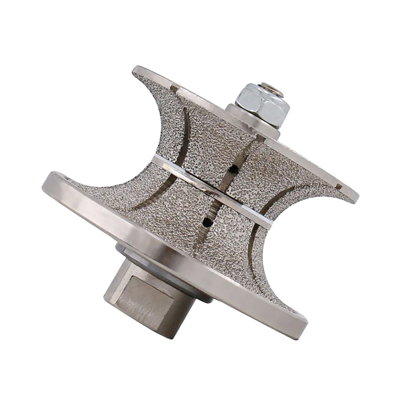 Vacuum Brazed Stone Router Bit miller cutter profile wheel for Manual Profiling Machine on marble stone