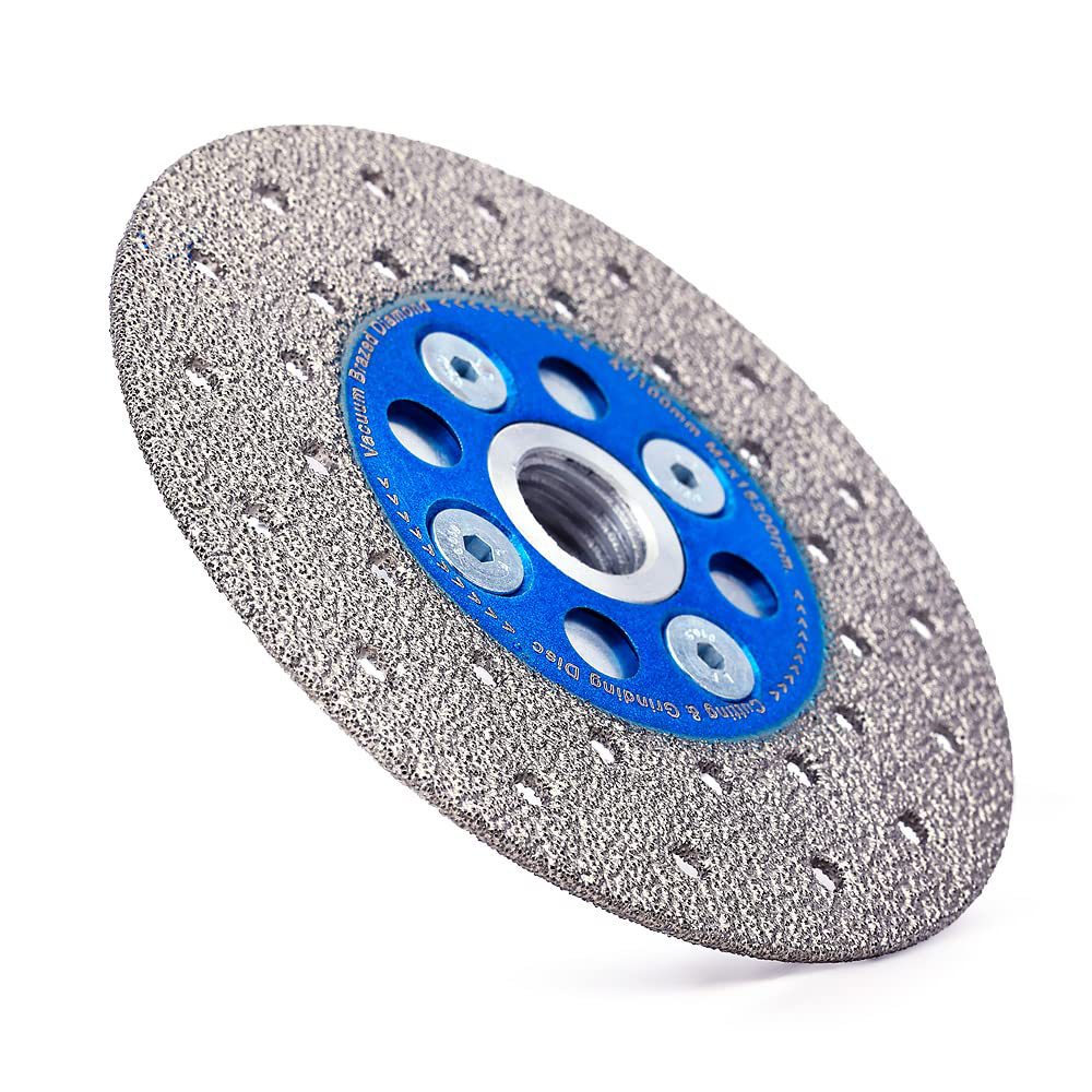 Double Sided Vacuum Brazed Diamond Cutting & Grinding Disc With M14 Thread For Cutting Stone/granite/marble/concrete