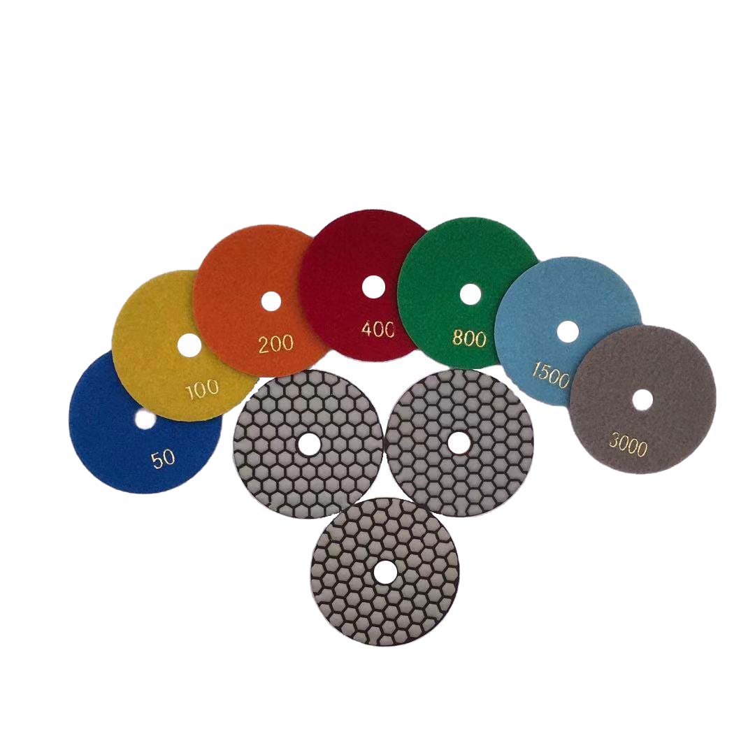 4 Inch Dry Diamond Polishing Pads -dry polishing pads for marble and granite diamond marble polisher pads