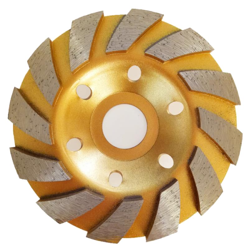 Large agglomerate diamond grinding wheel sintered bowl grinding stone concrete cement waveform broad knife grinding wheel