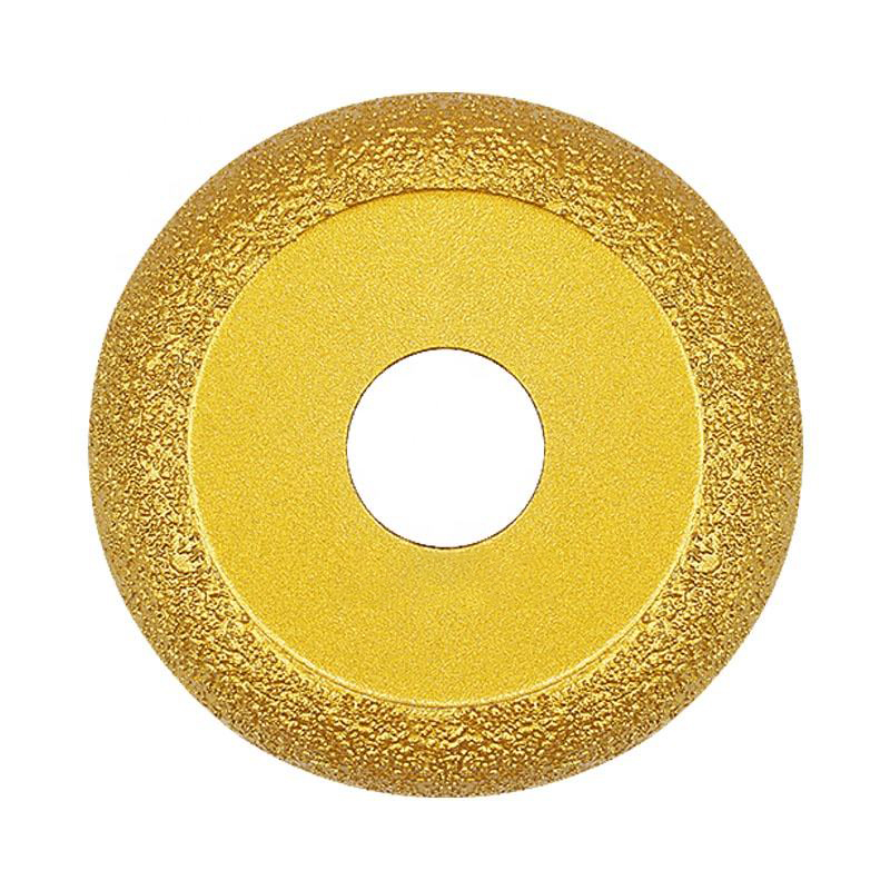 75mm Vacuum Brazed Diamond hand profile wheel for Grinding Shaping Or Beveling