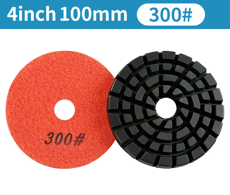 100mm/4inch Diamond Floor Polishing Pad Resin Bond Diamond Concrete Sanding Discs