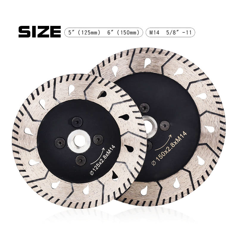 5inch /125mm Turbo cutting and grinding diamond blade for granite