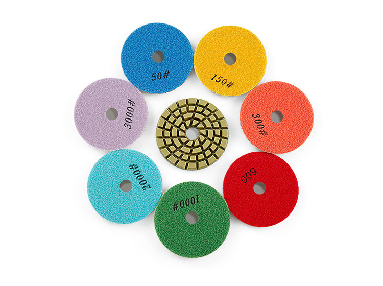 100mm/4inch Diamond Floor Polishing Pad Resin Bond Diamond Concrete Sanding Discs