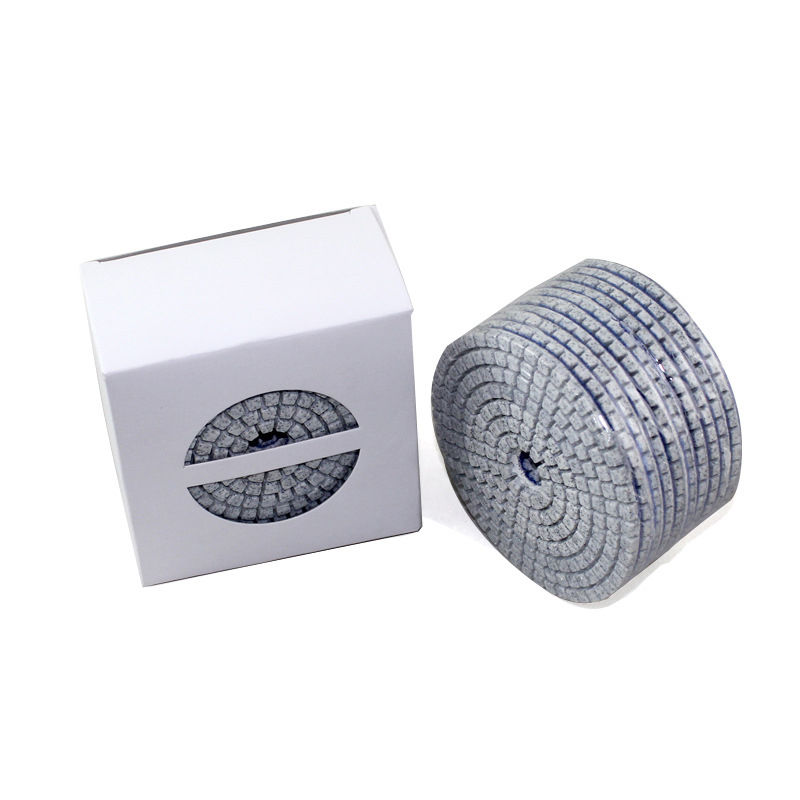 5inch Flexible Resin Abrasive Diamond Polishing Disk Stone Concrete Marble Polishing Pad For Polisher